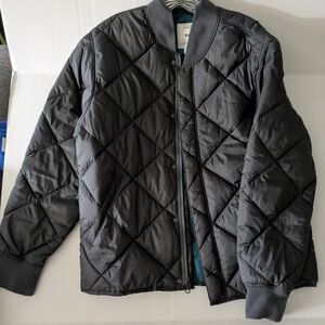 Charcoal Gray Size Medium.Puffer Jacket with Sleek Design